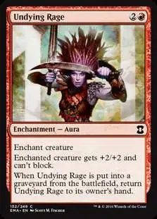 MtG Trading Card Game Eternal Masters Common Undying Rage #152