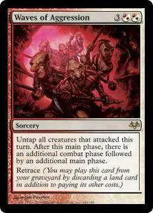 MtG Eventide Rare Foil Waves of Aggression #148
