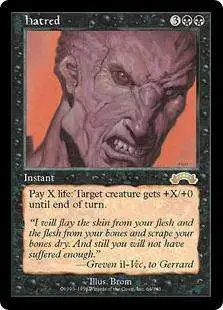 MtG Exodus Rare Hatred #64 [Moderately Played]