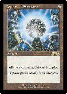 MtG Exodus Rare Sphere of Resistance #139