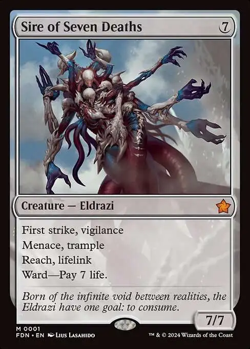 MtG Foundations Mythic Rare Sire of Seven Deaths #1