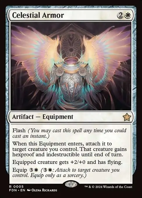 MtG Foundations Rare Celestial Armor #5