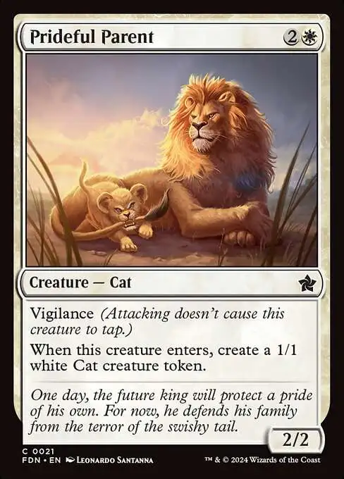 MtG Foundations Common Prideful Parent #21