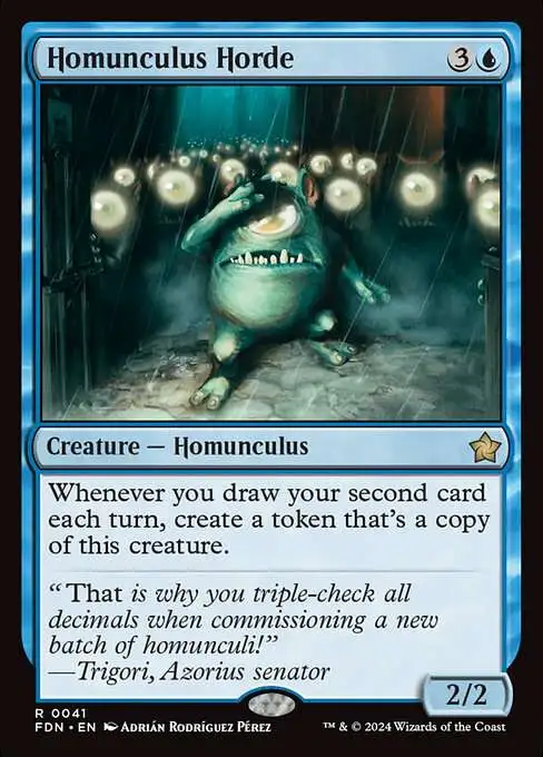MtG Foundations Rare Homunculus Horde #41