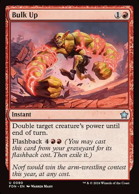 MtG Foundations Uncommon Bulk Up #80