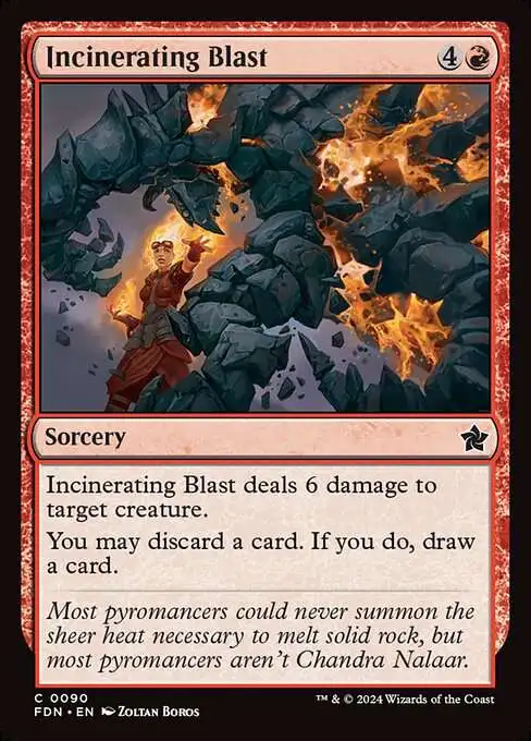 MtG Foundations Common Incinerating Blast #90
