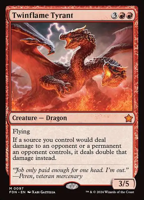 Magic The Gathering Foundations Single Card Mythic Rare Twinflame