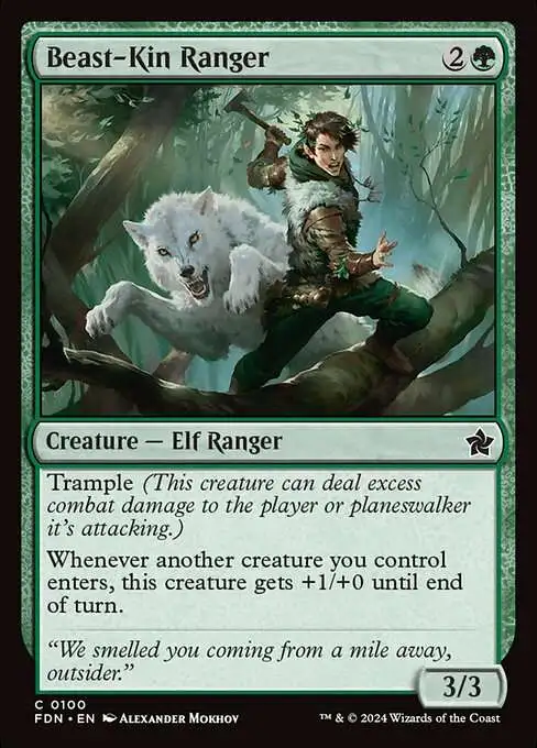 MtG Foundations Common Beast-Kin Ranger #100