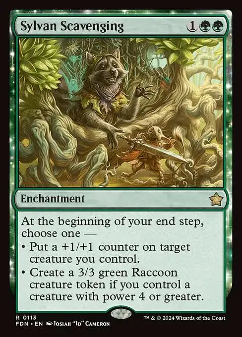 MtG Foundations Rare Sylvan Scavenging #113