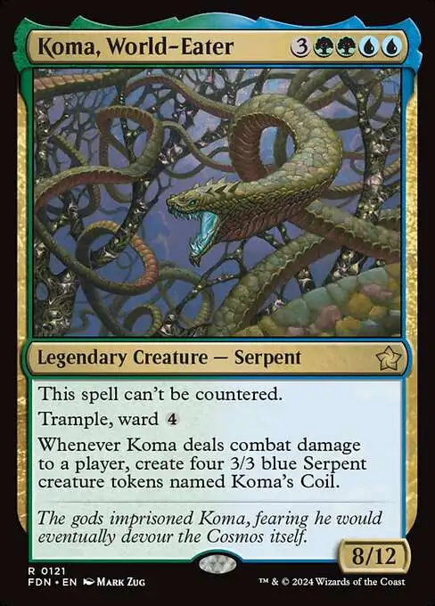 MtG Foundations Rare Koma, World-Eater #121