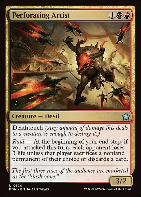 MtG Foundations Uncommon Perforating Artist #124