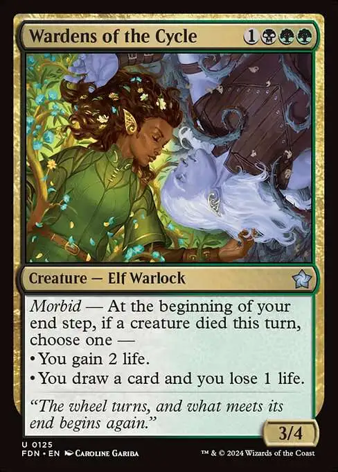 Magic The Gathering Foundations Single Card Uncommon Wardens of the Cycle  125 - ToyWiz