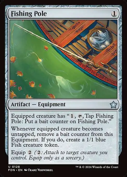 Magic The Gathering Foundations Single Card Uncommon Fishing Pole 128 - ToyWiz Magic The Gathering Foundations Single Card Uncommon Fishing Pole 128 - ToyWiz