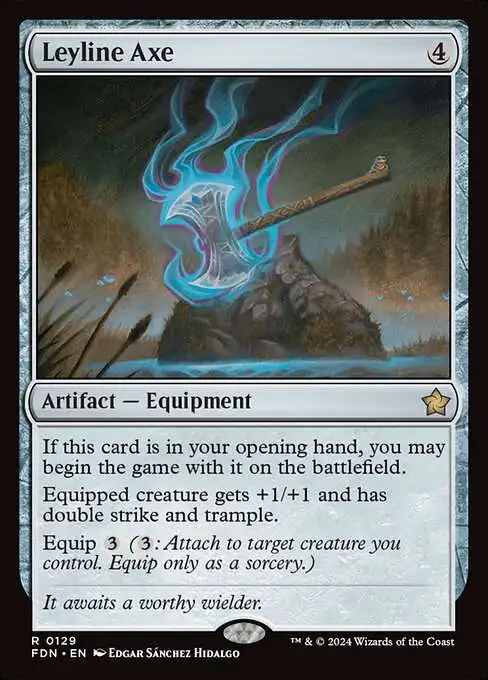 Magic The Gathering Foundations Single Card Rare Leyline Axe 129 - ToyWiz
