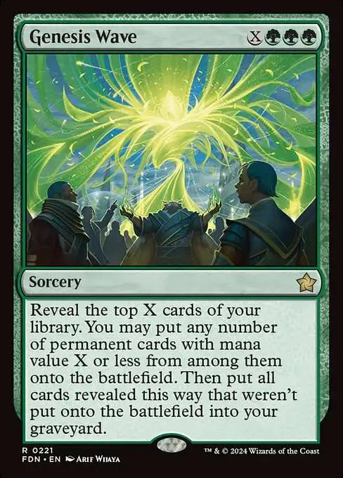 MtG Foundations Rare Foil Genesis Wave #221 MtG Foundations Rare Foil Genesis Wave #221