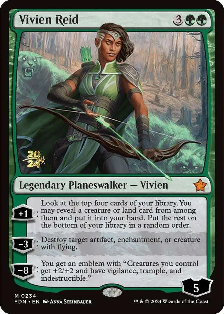 MtG Foundations Mythic Rare Vivien Reid #234 [Prerelease]