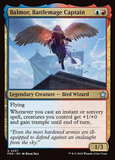 Magic The Gathering Foundations Single Card Uncommon Balmor, Battlemage  Captain 237 - ToyWiz
