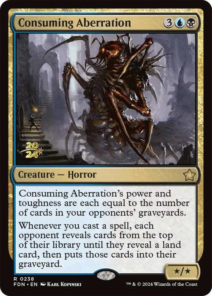 MtG Foundations Rare Consuming Aberration #238 [Prerelease]