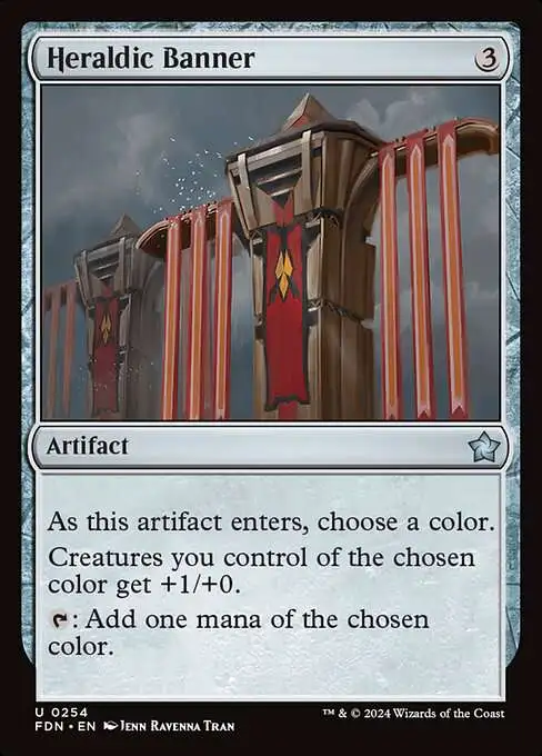 MtG Foundations Uncommon Heraldic Banner #254