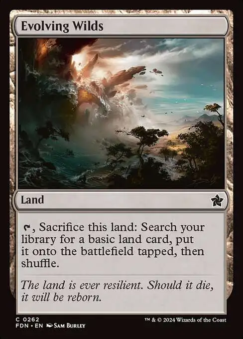 MtG Foundations Common Evolving Wilds #262
