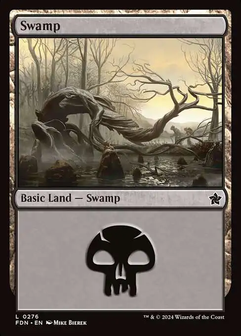 MtG Foundations Common Foil Swamp #276