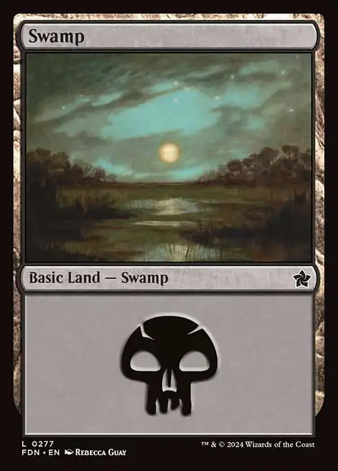 MtG Foundations Common Foil Swamp #277