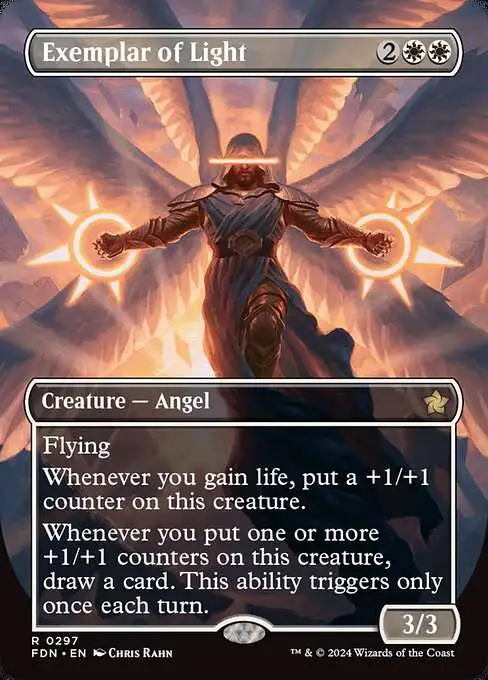MtG Foundations Rare Exemplar of Light #297 [Borderless]