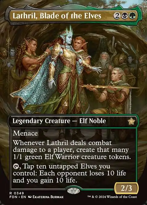 mtg ikoria showcase cards Custom Elites Lathril, Blade Of The Elves main image 0