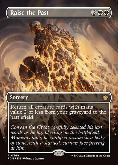 Magic The Gathering Foundations Single Card Rare Raise the Past 369 Mana Foil - ToyWiz Magic The Gathering Foundations Single Card Rare Raise the Past 369 Mana Foil - ToyWiz