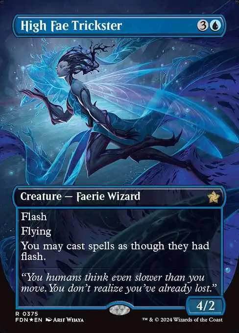 MtG Foundations Rare High Fae Trickster #375 [Mana Foil]