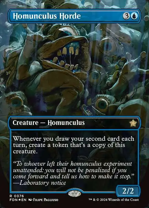 MtG Foundations Rare Homunculus Horde #376 [Mana Foil]
