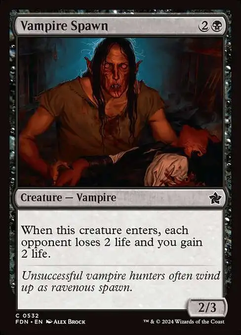 mtg foundations vampire cards Bloodthirsty Conqueror – Foundations Foil