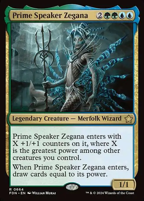 MtG Foundations Rare Prime Speaker Zegana #664 [Starter Collection]