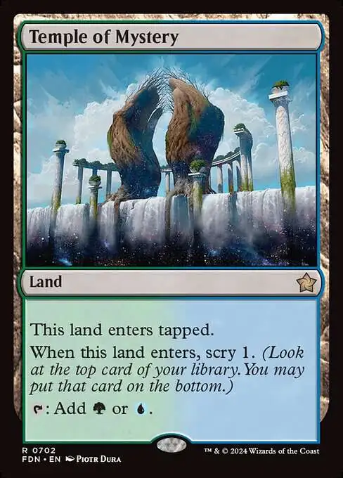 Magic The Gathering Foundations Single Card Rare Temple of Mystery 702  Starter Collection - ToyWiz