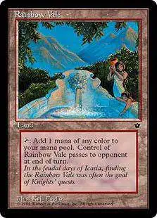 MtG Fallen Empires Rare Rainbow Vale