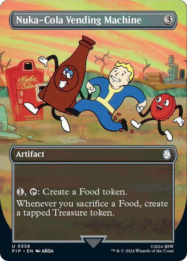 MtG Fallout Rare Nuka-Cola Vending Machine #358 [Borderless Foil]