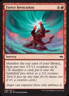 MtG Fate Reforged Common Foil Fierce Invocation #98