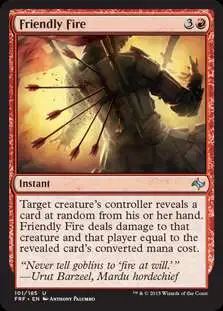 MtG Fate Reforged Uncommon Friendly Fire #101