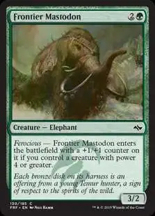 MtG Fate Reforged Common Foil Frontier Mastodon #130