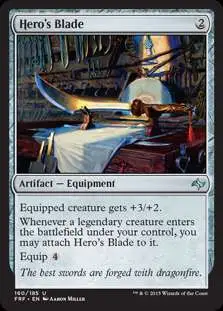 MtG Fate Reforged Uncommon Hero's Blade #160