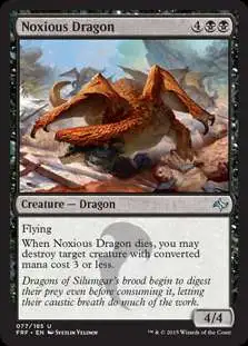 MtG Fate Reforged Uncommon Noxious Dragon #77