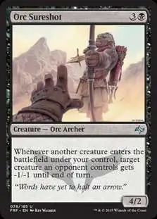 MtG Fate Reforged Uncommon Orc Sureshot #78