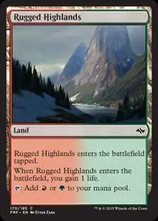 MtG Fate Reforged Common Rugged Highlands #170