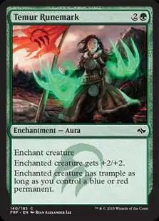 MtG Fate Reforged Common Foil Temur Runemark #140