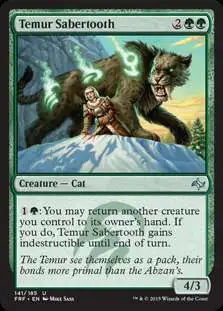 MtG Fate Reforged Uncommon Temur Sabertooth #141