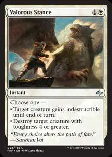 MtG Fate Reforged Uncommon Valorous Stance #28