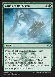 MtG Fate Reforged Uncommon Foil Winds of Qal Sisma #147