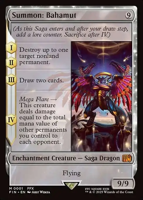 MTG FF 雲海の魔人 Foil Summon: Bahamut (Borderless) Final Fantasy Foil for sale