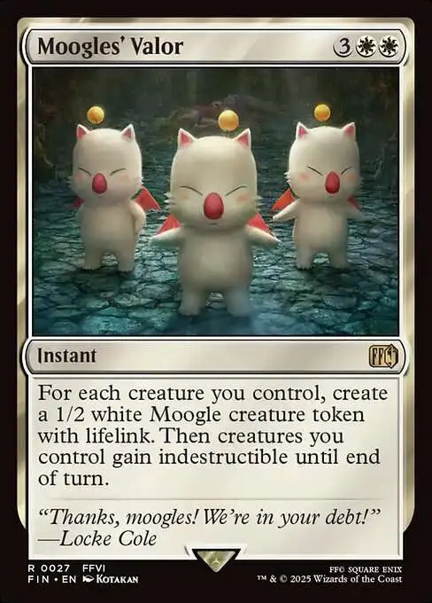MtG Final Fantasy Rare Moogles' Valor #27