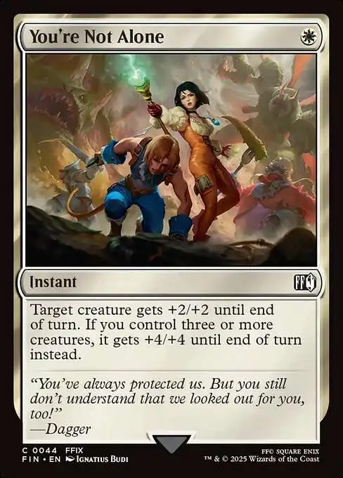 MtG Final Fantasy Common You're Not Alone #44